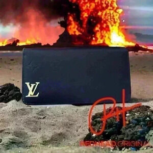 Authentic LV Zippy Bi color matte wallet- custom order wallet in black & white